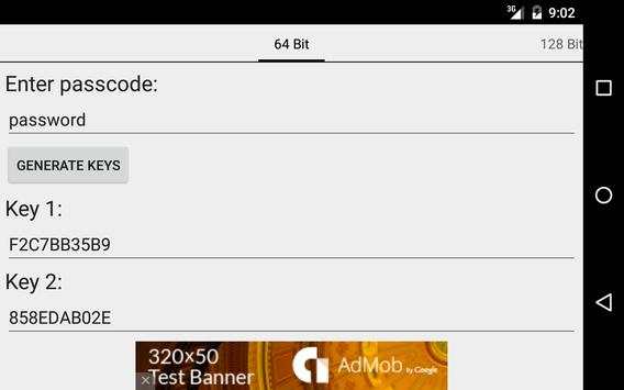 WEP Keygen screenshot 2