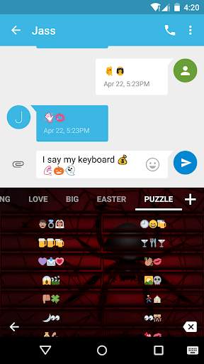 Black Widow Emoji Keyboard screenshot 4