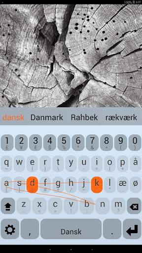 Danish Keyboard Plugin скриншот 1