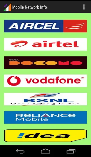 Mobile Network Info (India) 1 تصوير الشاشة