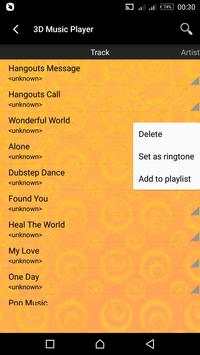 3D Music Player screenshot 2