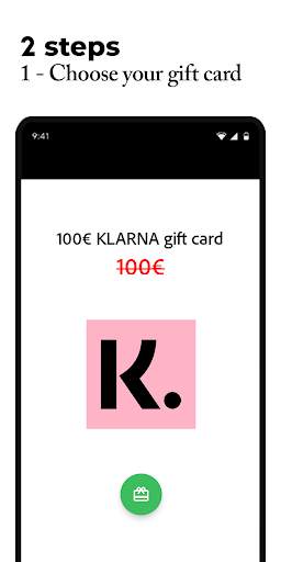 Gift Card for Klarna | Shop now. Pay later voucher screenshot 1