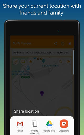Gps Coordinates finder - save & share location स्क्रीनशॉट 11