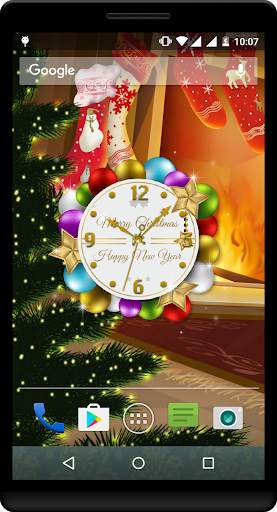 Christmas Clock LIve Wallpaper screenshot 3