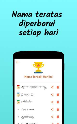 Aplikasi nama panggilan screenshot 2