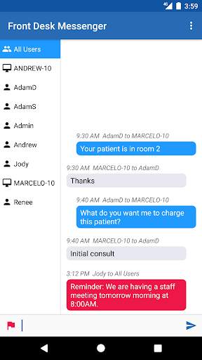 Front Desk Messenger screenshot 1