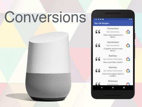 Actions list for Google Home (Google Home mini) screenshot 5