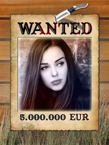 Wanted Photo Frame Editor screenshot 3