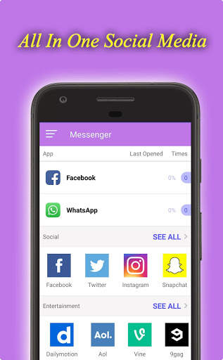 Magic Messenger - Social Media List screenshot 1