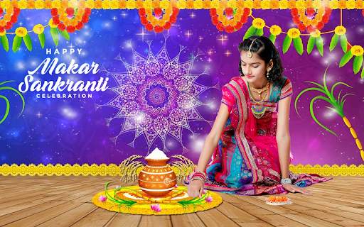 Makar Sankranti Photo Editor - Pongal Photo Frames screenshot 2