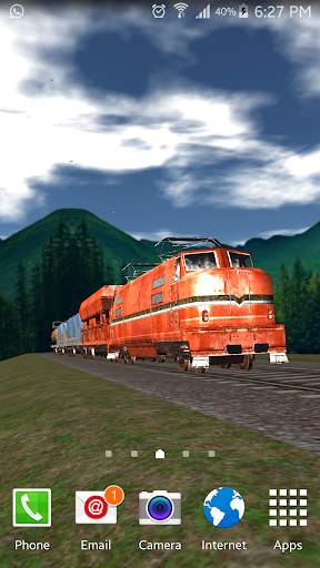 Traveling Train 3d Lwp screenshot 1