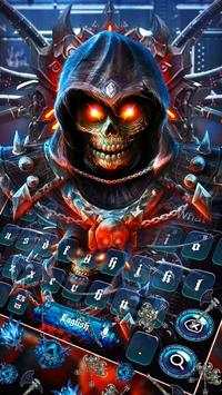 Horror Metal Skull Keyboard Theme screenshot 1