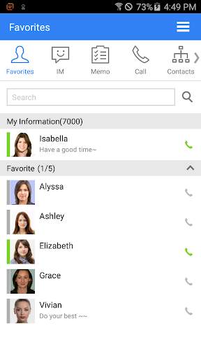 iPECS UCE screenshot 1