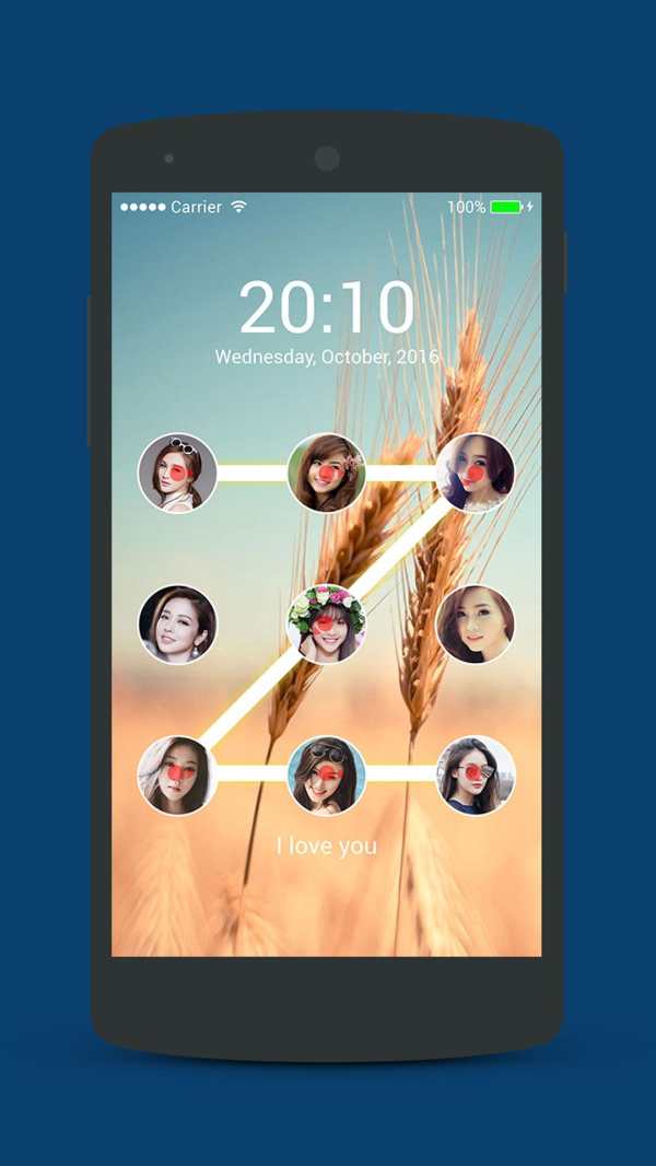 Photo lock screen screenshot 1