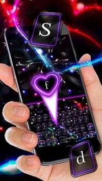 Colorful Neon Black Keyboard screenshot 2