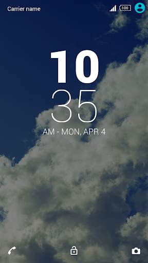 Clouds Xperia Theme screenshot 2