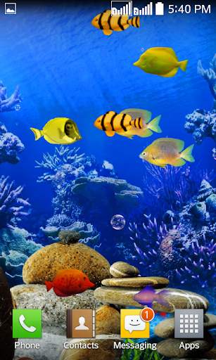 Fishes Live Wallpaper 2021 - Aquarium Koi Bgs screenshot 1