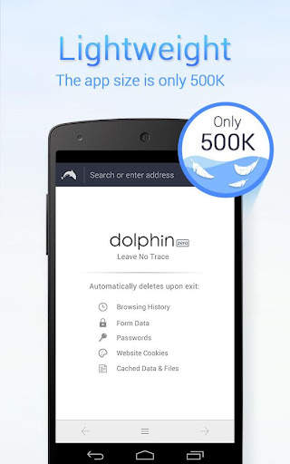 Dolphin Zero Incognito Browser screenshot 1