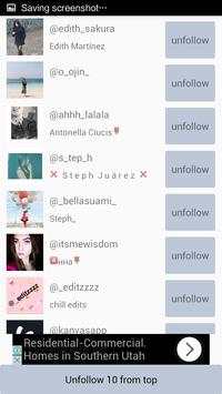 Unfollower 4 تصوير الشاشة
