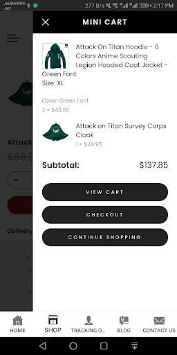 Attack On Titan Shop screenshot 6