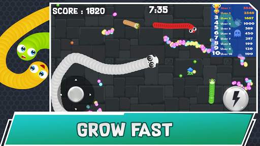 Angry Crawler Worm : Play snake game classic screenshot 3