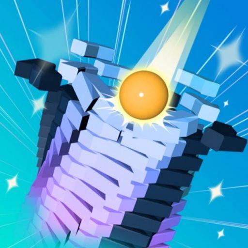 Stack drop ball icon