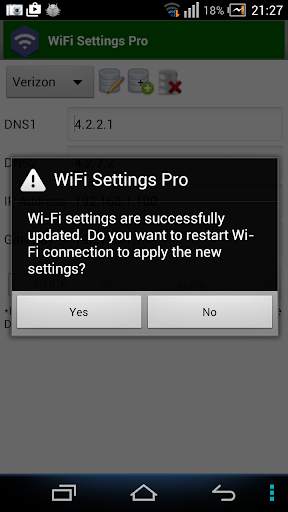WiFi Settings (DNS,IP,..) PRO screenshot 3
