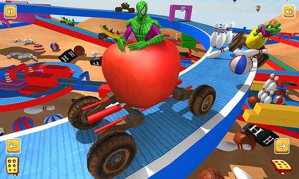 Superhero Apple Car Racing Games Android (Beta) screenshot 1