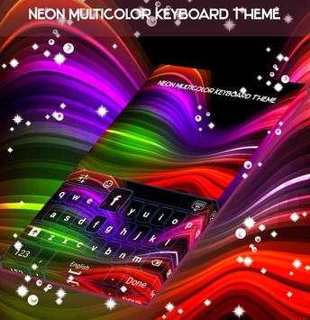 Neon Multicolor Keyboard Theme screenshot 5