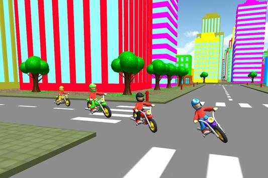 Super Cartoon Bike Racing 3D screenshot 1