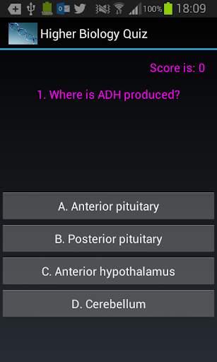Higher Biology Quiz screenshot 1