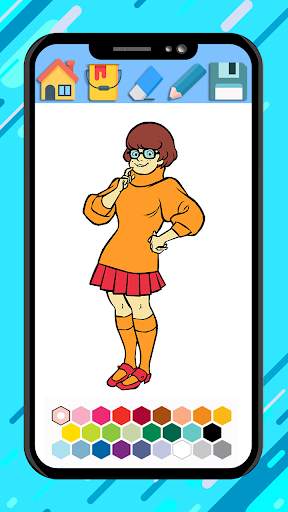 Scooby coloring doo cartoon game screenshot 8