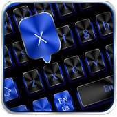 Black Blue Metal Keyboard 10001003