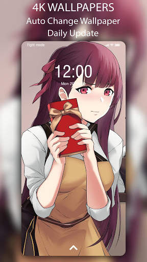 Anime Girl Live Wallpaper - Auto Change Wallpaper screenshot 4