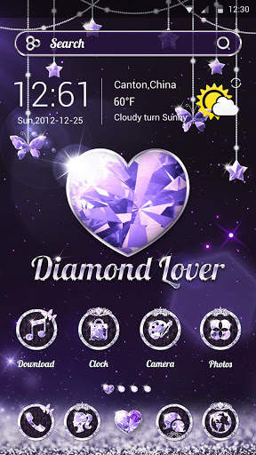 Diamond Lover Go Launcher Theme screenshot 3