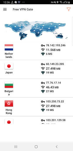 VPN Gate: unlimited vpn proxy screenshot 2