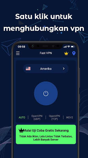 FastVPN - VPN Superfast Dan Aman Untuk Android! screenshot 1