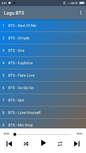 Lagu BTS screenshot 2
