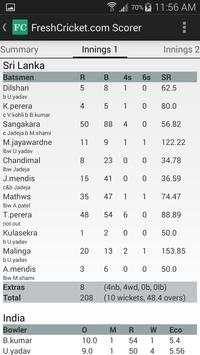 Fresh Cricket Scorer screenshot 5