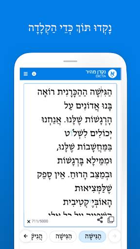 NAKDAN - add nikud (vocalization) to Hebrew text screenshot 1