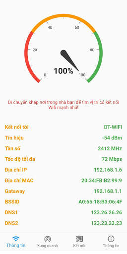Đo cường độ tín hiệu WiFi screenshot 1