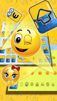Yellow Cute Cartoon Keyboard 2 تصوير الشاشة