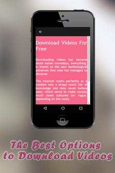 Download Videos for Free From internet Guide Fast screenshot 3