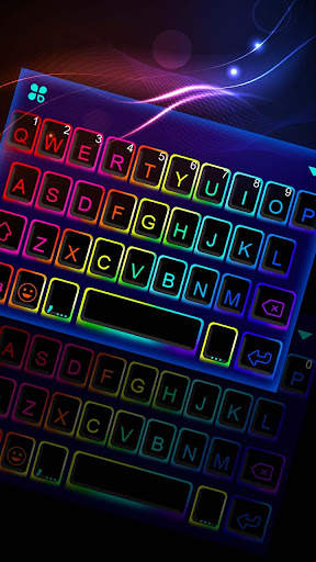 Led Neon Color Keyboard Theme screenshot 1