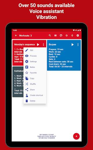 Tabata Timer: Interval Timer Workout Timer HIIT screenshot 13