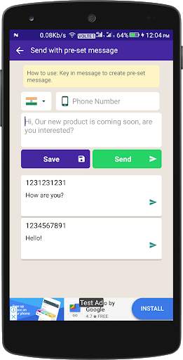 Download Status & Send msg without saving Number screenshot 3