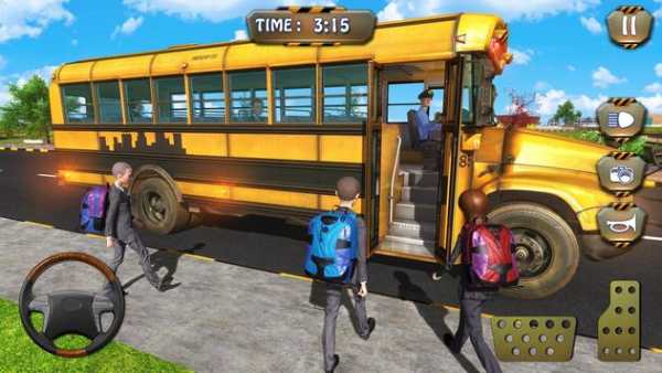 Sopir Bus Sekolah Tinggi: Bus Transport Game screenshot 1