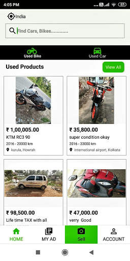 Sale Gaadi: Buy & Sell Old Car & Bike Online India स्क्रीनशॉट 1