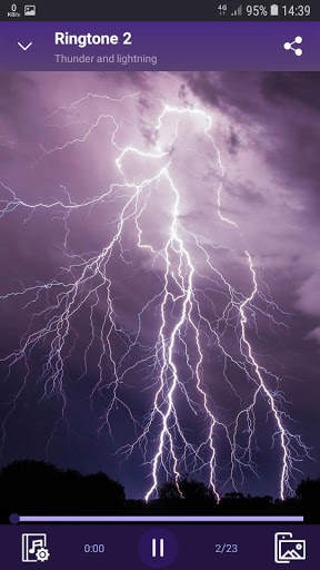 Thunder and lightning - RINGTONES and WALLPAPERS screenshot 2