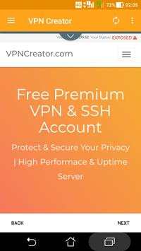 Free SSH & VPN Account - SuperFast SSH screenshot 1